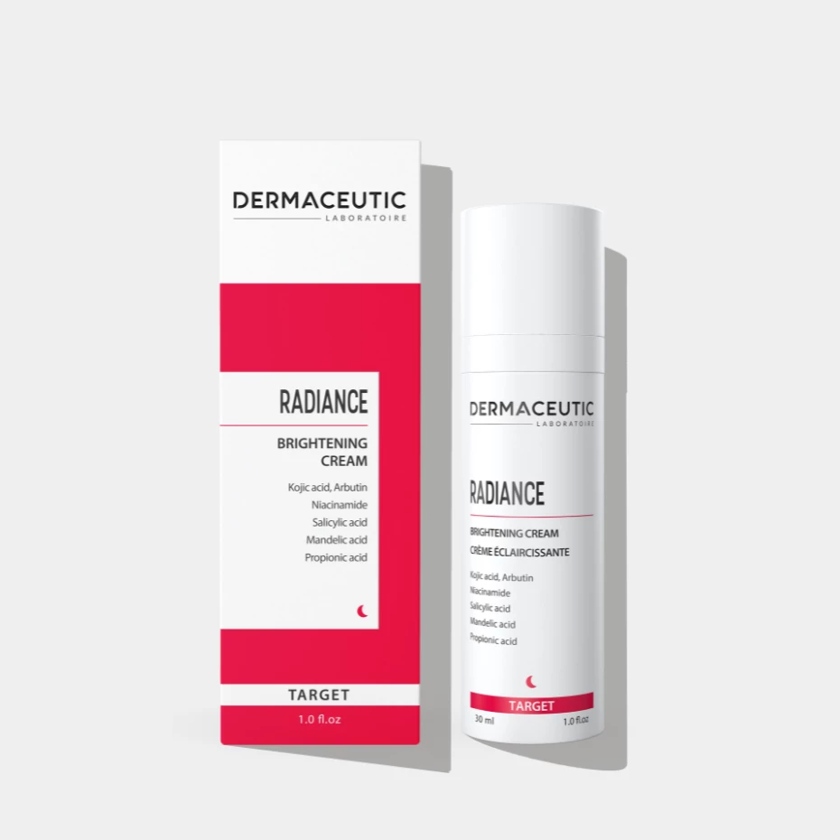 Dermaceutic Radiance. Ночной осветляющий крем для выравнивания тона, коррекции пигментации и восстановления сияния кожи.